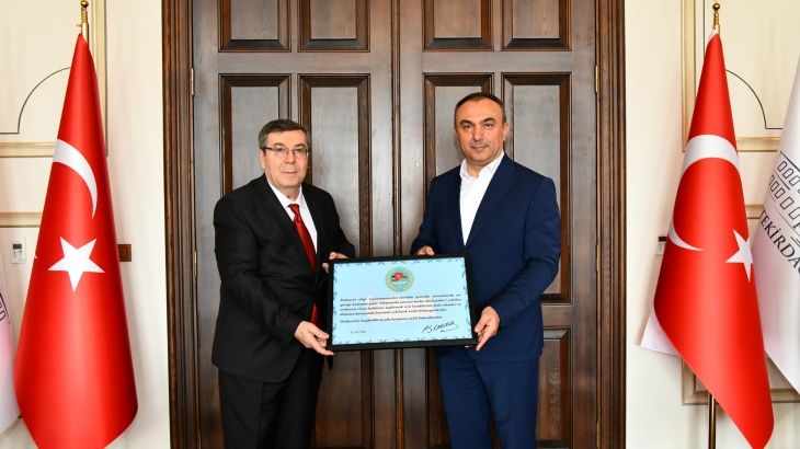 TRAKYA RUMELİ BALKAN DERNEKLERİ FEDERASYONU TEKİRDAĞ VALİSİ ZİYARETİ